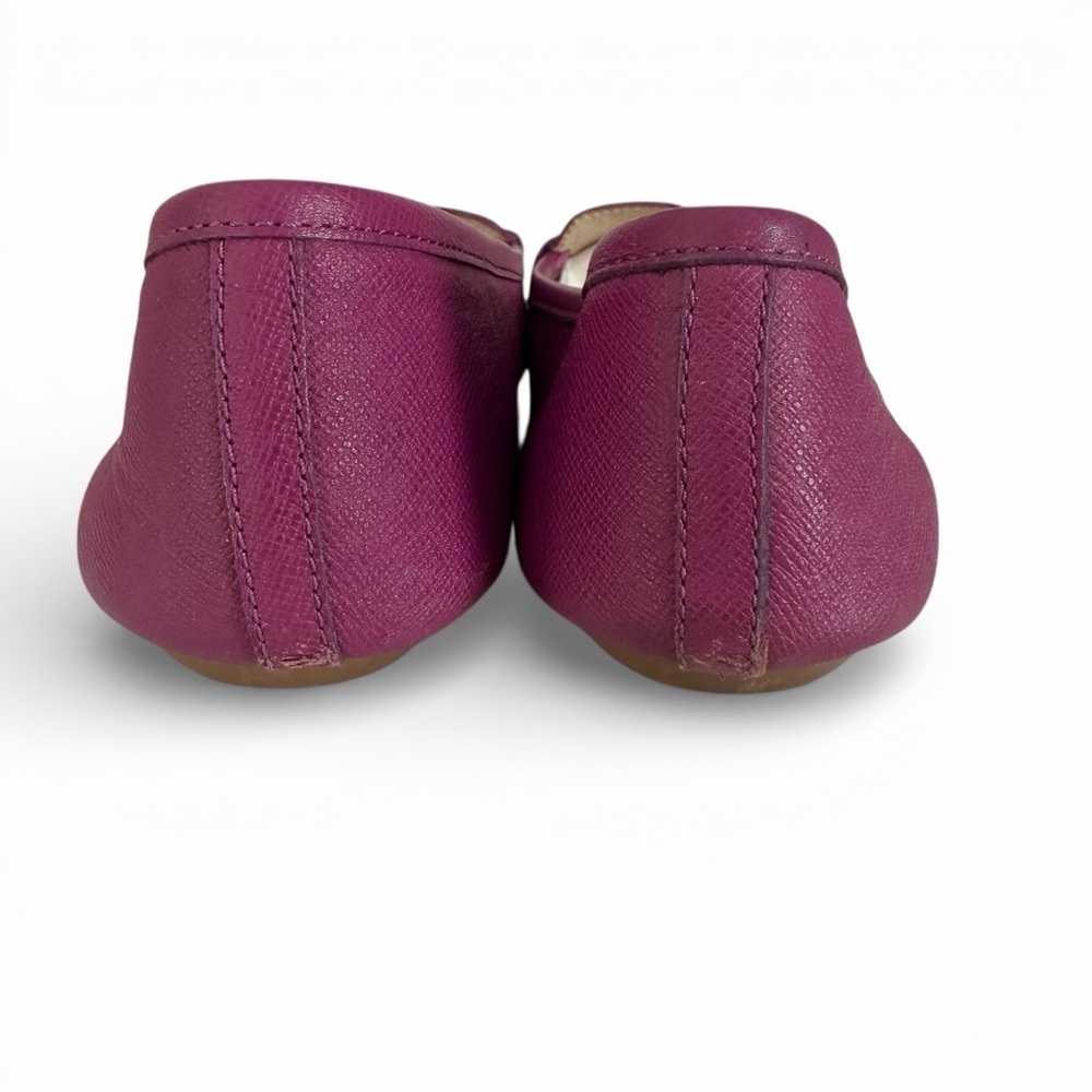 MICHAEL MICHAEL KORS Purple Leather Loafers Ballet Flats Classic size 7m - Picture 8 of 11